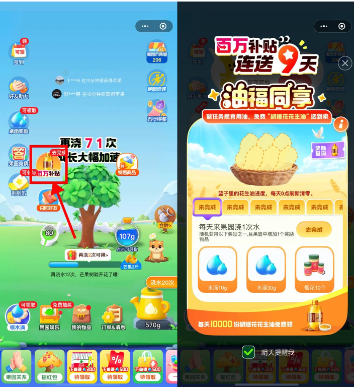 美团小美果园每天抽1万份实物